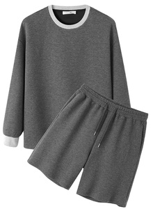 2022 Summer Streetwear Collection Conjuntos de camisetas y pantalones cortos de algodón 100% para hombres con logotipo personalizado Estilo formal de Bangladesh - Product Image 5