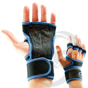 Guantes de cuero para levantamiento de pesas para hombre y mujer, manoplas antideslizantes para entrenamiento y gimnasio - Product Image 3