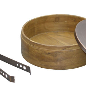 กล่องโรตีทำจากไม้พร้อมฝาโลหะกล่องภาชนะใส่อาหารปรับขนาดได้ตามต้องการ - Product Image 6