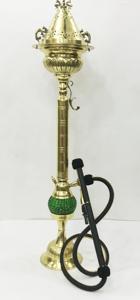 ตู้แช่ฮุคคาห์แก้วสไตล์อียิปต์ทำด้วยมือด้วยทองเหลืองเคลือบเงา - Product Image 3