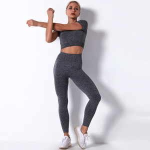 Ropa de Fitness y yoga para mujer, trajes de entrenamiento y ejercicio con material de la mejor calidad, sujetador de alta elasticidad y pantalones cortos - Product Image 6