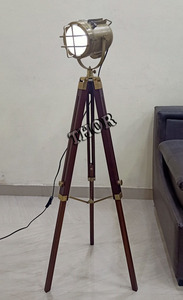 โคมไฟสปอตไลท์ LED ทองเหลืองโบราณสไตล์วินเทจแบบตั้งโต๊ะพร้อมฐาน E27ตกแต่งบ้าน - Product Image 3