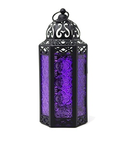 <b>White</b> Metal Candle Lanterns Antique Design <b>Hanging</b> Lantern for Home Living Room Garden Decorative Item - Product Image 6