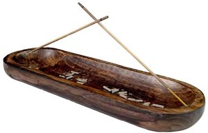 Incense Burner Stick Holder Ash Catcher Wooden Handmade Modern Gift Wood Home Decor - Product Image 3
