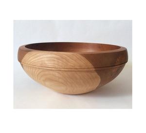 Best-seller Bol en bois de qualité alimentaire rustique fabriqué à partir de bois de teck véritable 100% recyclé pour la fabrication de salades en Inde - Product Image 6