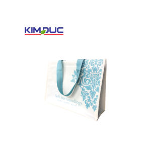 120 GSM respetuoso con el medio ambiente polipropileno reciclado no tejido bolsa de compras reutilizable laminado no tejido bolsa promocional - Product Image 5