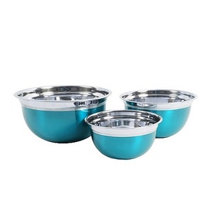 Tazón para servir de acero inoxidable con la mejor calidad, vajilla para restaurante de forma redonda, tazón para mezclar ensaladas a buenos precios - Product Image 5