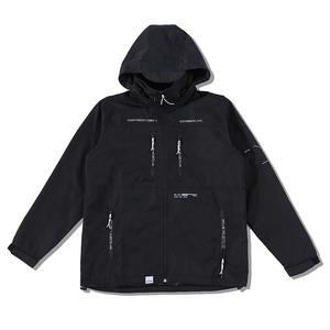 จีนโรงงานที่กำหนดเอง Order Fast ผู้ผลิตต่ำ Moq Sudaderas Hombre เปล่า Windbreaker กับ Hooded Bomber แจ็คเก็ตโลโก้ - Product Image 2