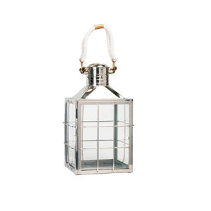 ของตกแต่งเทศกาลและโรงแรมโคมไฟเทียนสีเงินดีไซน์ที่เหนือกว่าพร้อมที่จับเชือกของตกแต่งคาเฟ่ - Product Image 1