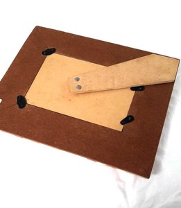 Customizable Vintage 4x6 Rectangular Wood Resin <b>Photo</b> <b>Frame</b> Bone Triangle Pattern LED Surface <b>Frameless</b> Magnet Metal <b>Frame</b> - Product Image 5