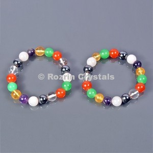 Wholesaler of Mix Stone 8 mm Healing <b>Bracelets</b> : Mix Stone 8 mm Healing <b>Bracelets</b> For Sale - Product Image 1