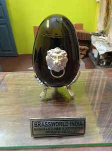 Urna Funeraria Americana de Latón Negra en Forma de Huevo, Estilo Brassworld India, para Adultos, Nueva y con Diseño Divertido - Product Image 5