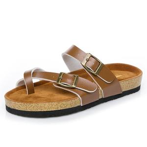 Pantofole da spiaggia con fibbia regolabile all'ingrosso personalizzate in fabbrica <span class=keywords><strong>sandali</strong></span> in <span class=keywords><strong>sughero</strong></span> da <span class=keywords><strong>donna</strong></span> - Product Image 4