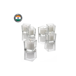 Conception personnalisée de verre carré votif, fabrication indienne au prix de gros - Product Image 1