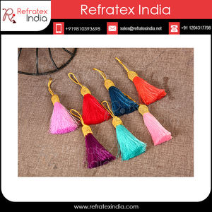 Mini pompon indien à prix de gros pour rideaux, vêtements et usage décoratif, boucle de 3 cm et pompon de 7 cm - Product Image 6