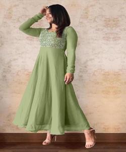 Nouveau Dernier Look Rich Party Wear Georgette Imprimé Crêpe Indien Filles Porter Prêt à Porter Pas Cher Bas Prix En Gros Surat Apparelgarment - Product Image 1