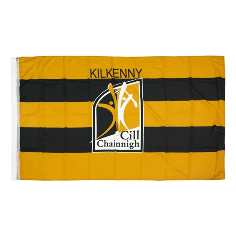 Gaa Hurling Gaelic Wholesale Distinctive Polyester Custom 12x18inches Blank Sublimation Car Flag For window With Pole Plastic