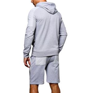 Conjunto de chándal para hombre, ropa para correr, Sudadera con capucha y pantalón corto, moda informal, 2020 - Product Image 4