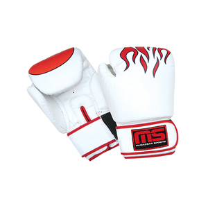 Gants de boxe en cuir PU blanc de haute qualité pour hommes Meilleur nouveau prix de gros pour les arts martiaux et la boxe - Product Image 4