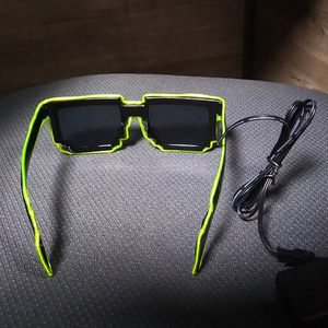 <span class=keywords><strong>Lime</strong></span> <span class=keywords><strong>Light</strong></span> El Craft EL Lunettes à fil Led Lunettes rougeoyantes Éclairage décoratif - Product Image 2