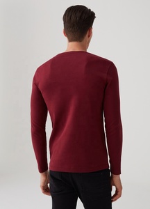 2022 de alta calidad Premium hombres camisetas en 100% tela de interbloqueo de camiseta con cuello en V de manga completa niños Camiseta Hombre t camisas para hombres - Product Image 6