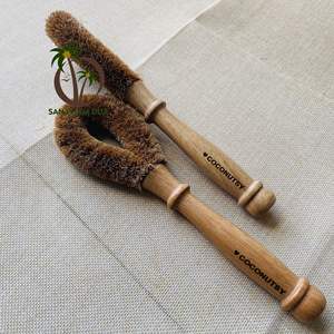 Brosse de cuisine en fibres de coco, 20 pièces, en noix de coco, usages multiples, pour fabrication, prix de gros, écologique - Product Image 5