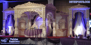 Décor de Mandap VIP pour mariage indien, Décor de mariage sud-indien pour Maurice, Décor de Mandap Devdas, Grand décor de mariage en FRP, Décor de Mandap Mahal, USA - Product Image 5