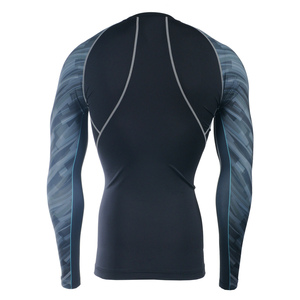 Vente en gros de rashguards MMA personnalisables sublimés, impression numérique, 85% polyester, 15% élasthanne, séchage rapide, respirant, manches longues, adultes - Product Image 6