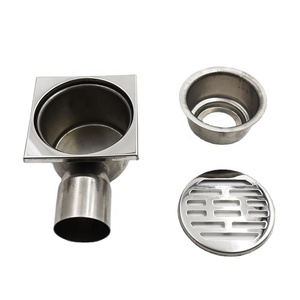 आधुनिक पक्ष बड़ा आउटलेट जाल वर्ग आयताकार स्टेनलेस जाल बाथरूम विरोधी गंध फर्श नाली - Product Image 5