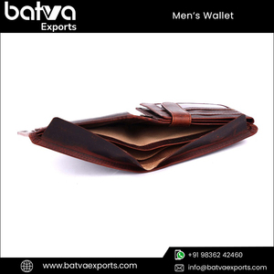 กระเป๋าสตางค์ใบสั้นแบบวินเทจสำหรับผู้ชายโลโก้ปรับแต่งได้ปรับแต่งได้ - Product Image 5