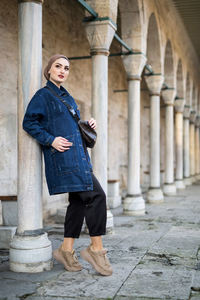 Nouvelle saison Veste en jean pour femmes Vêtements islamiques Abaya Kaftan Mode islamique musulmane Qualité turque - Product Image 4