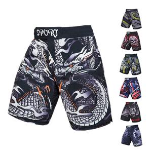 Pantalones cortos de MMA con estampado personalizado de alta calidad unisex, ropa deportiva OEM para entrenamiento de artes marciales, ropa de tablero con estilo de logotipo - Product Image 1