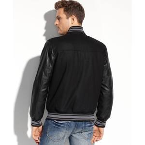 2023 nueva llegada chaqueta universitaria de lana Letterman personalizada para hombres tela de alta calidad precio competitivo - Product Image 5