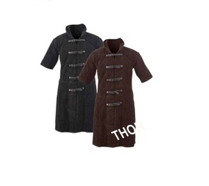 Ensemble de 2 jambières médiévales, veste d'armure, costume, veste d'armure, magnifique armure marron et noire, costume - Product Image 2