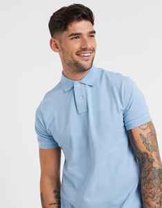 เสื้อยืดโปโลสตรีทแวร์,ผ้าฝ้าย100% สำหรับผู้ชายทรงสลิมฟิต - Product Image 3