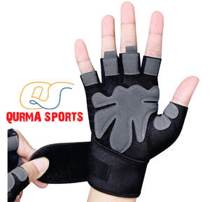 Guantes de deporte para entrenamiento al aire libre, antideslizantes, transpirables, para levantamiento de pesas, medio dedo, 2022 - Product Image 6