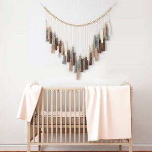 Macrame ทอพู่แขวนผนังตกแต่งสำหรับตกแต่งบ้านสไตล์โบโฮ,ห้องเนอสเซอรี่ - Product Image 4