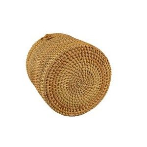 Boîte à mouchoirs unique en rotin naturel, organisateur de table, léger, durable, artisanat du Vietnam - Product Image 2