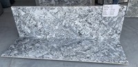 Dalles de granit indien Azul White de qualité supérieure, polies, épaisseur 18-30 mm, garantie 5 ans et plus, durables, découpe sur mesure, design traditionnel