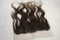 Extensions de cheveux vierges brésiliens Remy, tissage double machine, ondulations naturelles, avec frontales 13x4 et 13x6 assorties