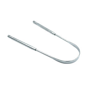 High Quality Reusable oral cleaning tounge scraper surgical grade 304 stainless steel <b>tongue</b> <b>cleaners</b> - Product Image 3