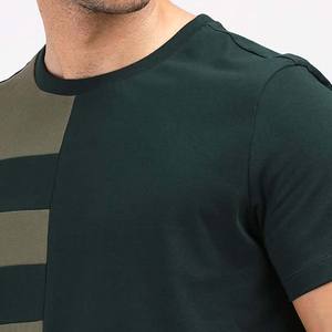 High quality 100% cotton t <b>shirts</b> custom mock neck black t-<b>shirt</b> men oversized blank plain - Product Image 2