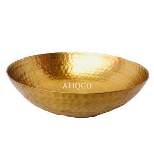 Vente chaude Plateau De Couleur Or Plat De Fruits Coulé Au Sable Assiette Moderne Sûre Assiette De Collations Exquise De Haute Valeur Plateau De Bonbons Haut De Gamme - Product Image 5