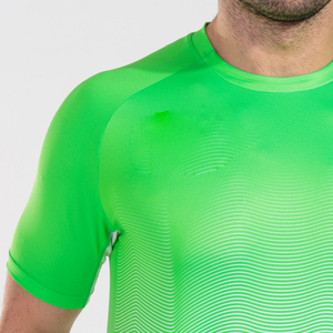 T-shirt personnalisé pour homme 2021 en coton/polyester, écologique, séchage rapide, col rond, vente en gros, logo et service de conception personnalisés - Product Image 5