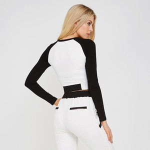 Sweat à capuche en polaire tricoté pour femme de haute qualité personnalisé 2020, design imprimé, court, doublé de polyester/coton, printemps - Product Image 5