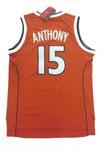 Ropa de Baloncesto Unisex, Deportiva Universitaria # Camiseta de Baloncesto Retro Naranja Bordada 15 - Secado Rápido y Transpirable Fórmula 1 - Product Image 2