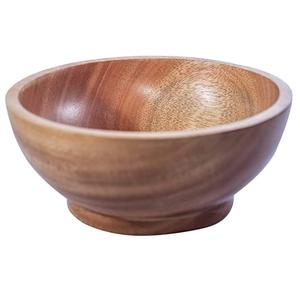 Cuenco de madera de Acacia para ensalada, cuenco de bambú Natural antiguo, más vendido, nuevo diseño, al por mayor - Product Image 5