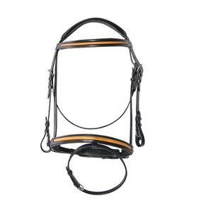 Silla de montar western clásica auténtica de cuero teñido en tambor negro con brida para caballo, riendas, correa de nariz y frente, logotipo personalizable, varios tamaños - Product Image 2