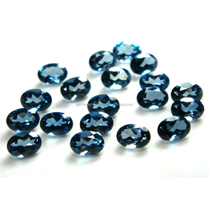 พลอยโทแพซสีน้ำเงินลอนดอนธรรมชาติ Gemforte รูปทรงผสม สำหรับทำเครื่องประดับตามสั่ง หินประจำวันเกิด บำบัดรักษา ผ่านการอบความร้อน พร้อมใบรับรองจากผู้ประเมินอิสระ - Product Image 4