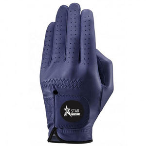 Guantes de golf de cuero Cabretta de mano izquierda superventas Premium logotipo personalizado guantes de golf de calidad elegante - Product Image 4